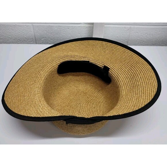 Bets Hackney Beige and Blue Straw Hat - Picture 7 of 8